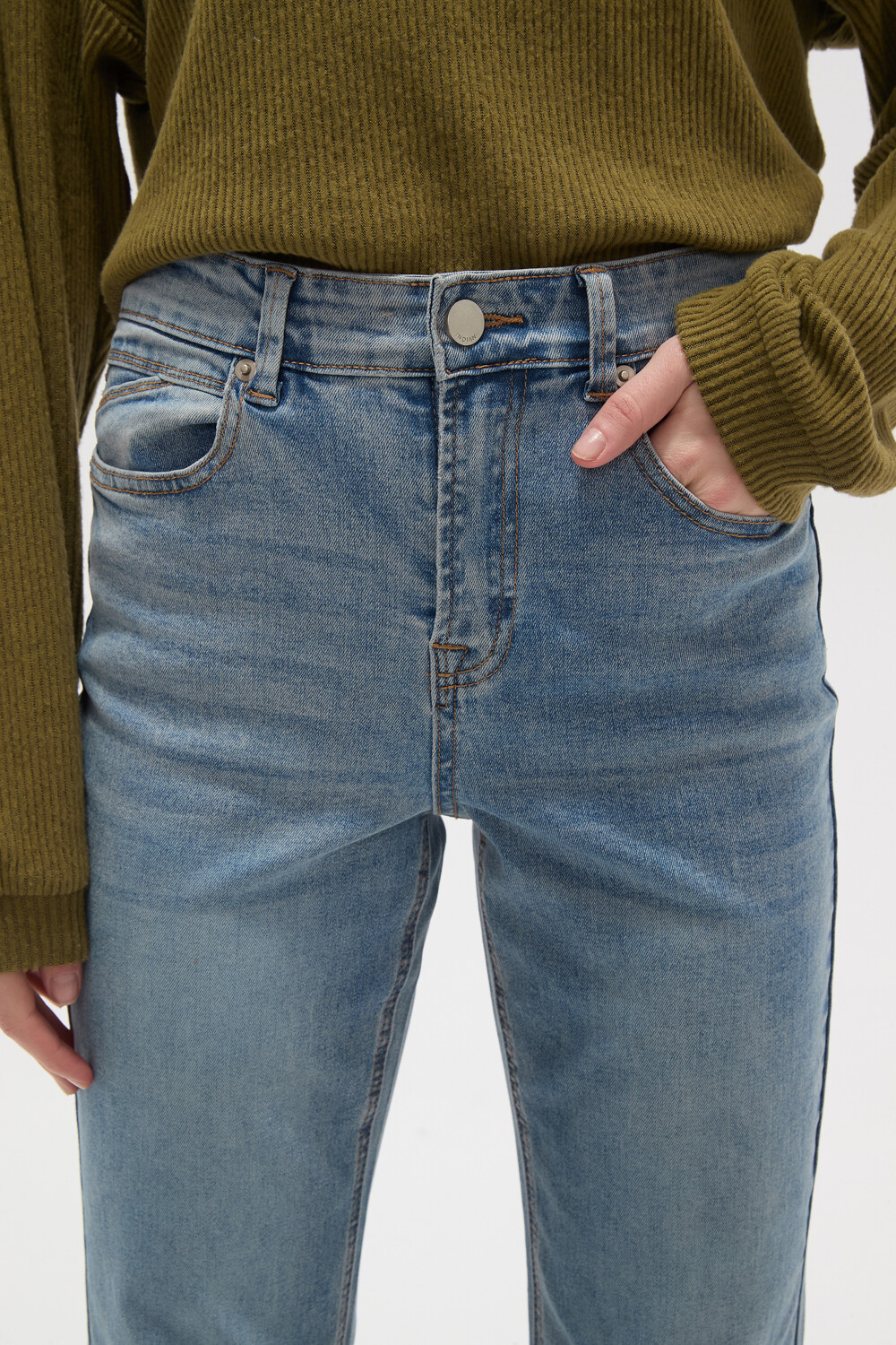 Pantalon Strada Azul Grisaceo