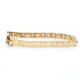 Pulsera en oro 18k combinada en 2 tonos con zafiro cabullon Pulsera en oro 18k combinada en 2 tonos con zafiro cabullon