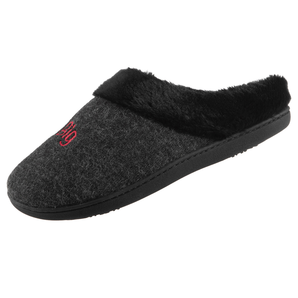 PANTUFLA DREAM BIG - GRIS MELANGE 