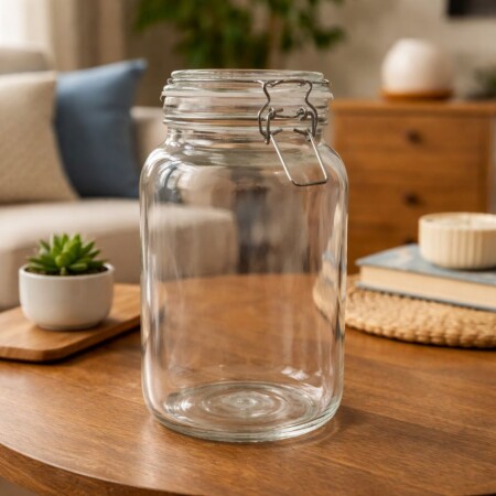 FRASCO DE VIDRIO CON CIERRE HERMETICO 2000ML FRASCO DE VIDRIO CON CIERRE HERMETICO 2000ML