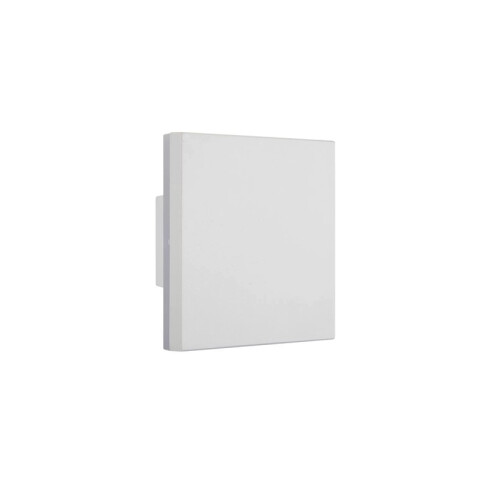 Aplique pared cuadr bco 12W cálida 360° IP65 600lm ZU0328