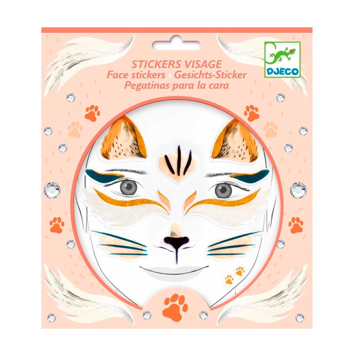 Maquillaje Facial En Stickers Gato — Mis Petates