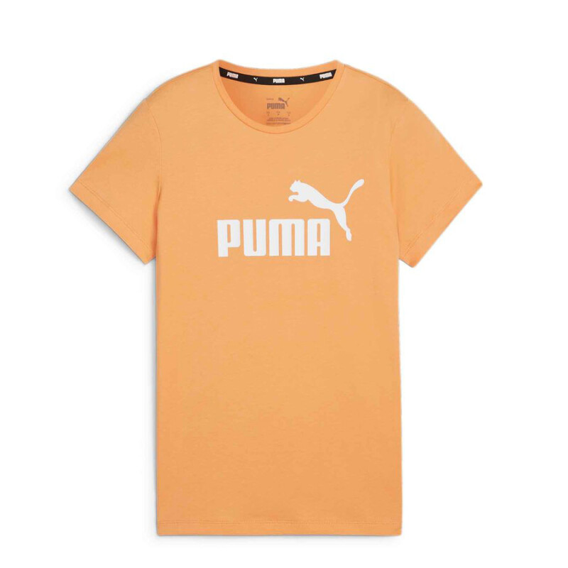 Remera de Mujer Puma Essentials Logo Anaranjado Durazno