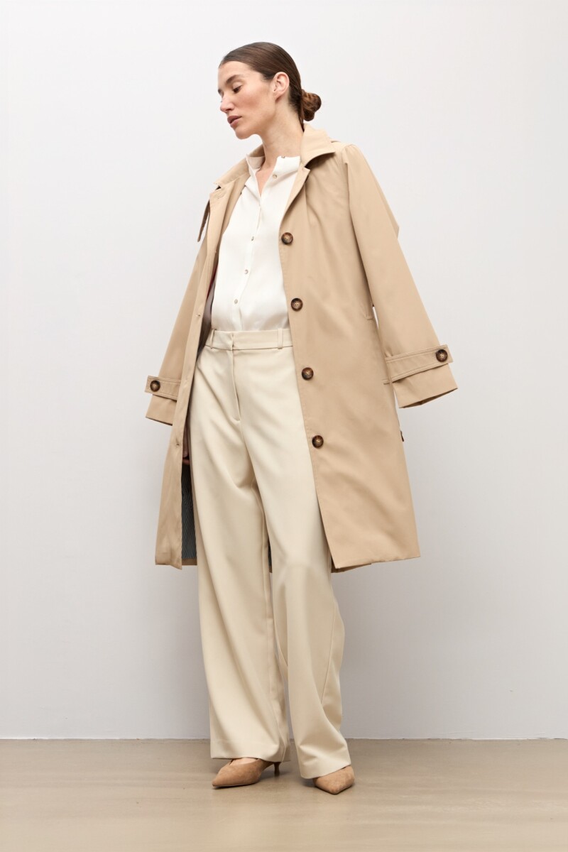 Pantalón sastrero beige claro