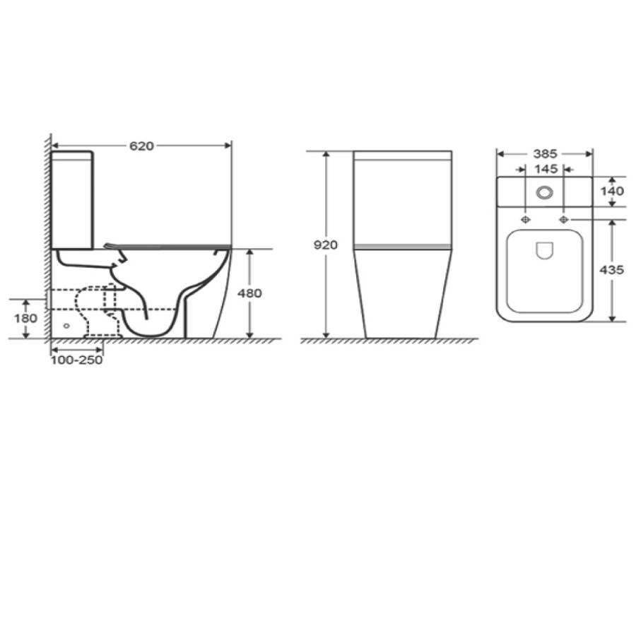 Depósito para Inodoro Aruba Rimless Blanco Depósito para Inodoro Aruba Rimless Blanco