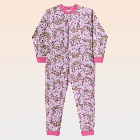Pijama enterito niña Unicornio Pijama enterito niña Unicornio