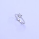 Anillo solitario en oro 18k blanco con brillante engarce 4 puntas. Anillo solitario en oro 18k blanco con brillante engarce 4 puntas.