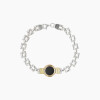 Pulsera en plata y oro con ónix Pulsera En Plata Y Oro Con ónix