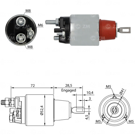 AUTOMATICO DE ARRANQUE FIAT IVECO-DUCATO BOSCH 12V ZM AUTOMATICO DE ARRANQUE FIAT IVECO-DUCATO BOSCH 12V ZM