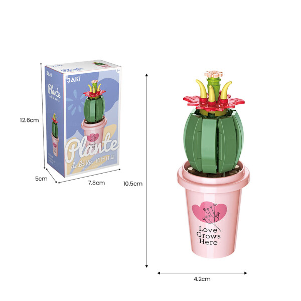 Bloques puzzle de flores Cactus