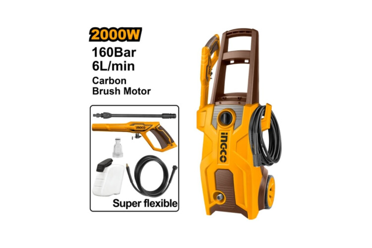 HIDROLAVADORA 2000W 160BAR MOTOR A CARBONES C/AUTOSTOP HIDROLAVADORA 2000W 160BAR MOTOR A CARBONES C/AUTOSTOP