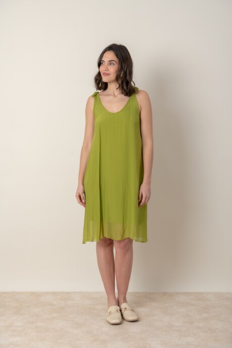 VESTIDO ANDROMEDA Verde Manzana