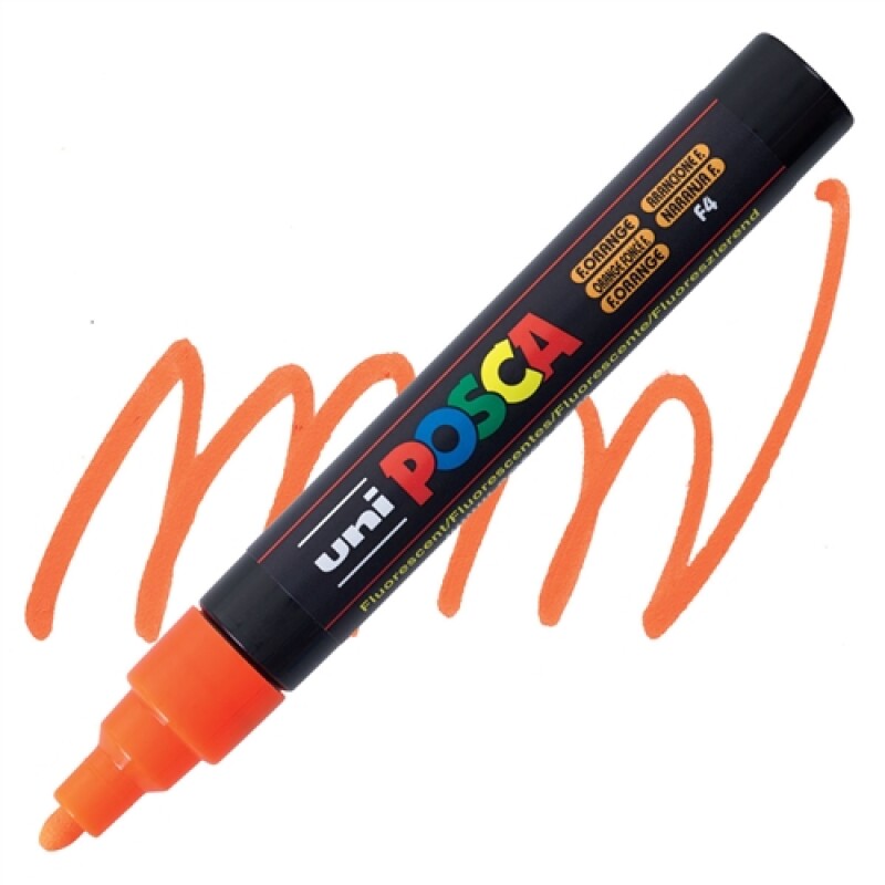 Marcador Uni Posca 2,5Mm Naranja Flúo #MARCADOR UNI POSCA 2,5MM NARANJA FLÚO
