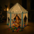 Carpa Infantil IMBACK IBK-CAR001 | Castillo Princesa con Cortinas, 135x130 cm, Plegable y Resistente Celeste Carpa Infantil IMBACK IBK-CAR001 | Castillo Princesa con Cortinas, 135x130 cm, Plegable y Resistente Celeste