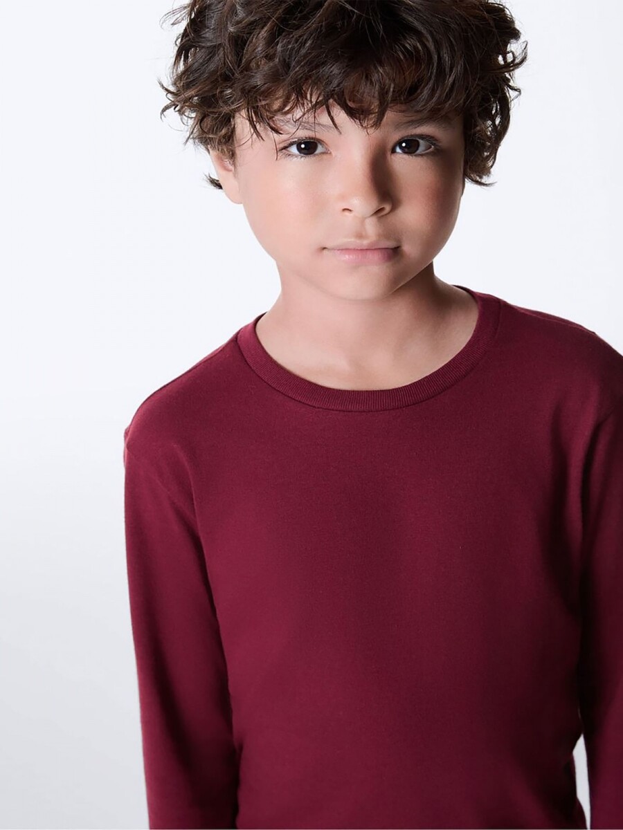 CAMISETA BÁSICA UNISSEX INFANTIL - ROJO 