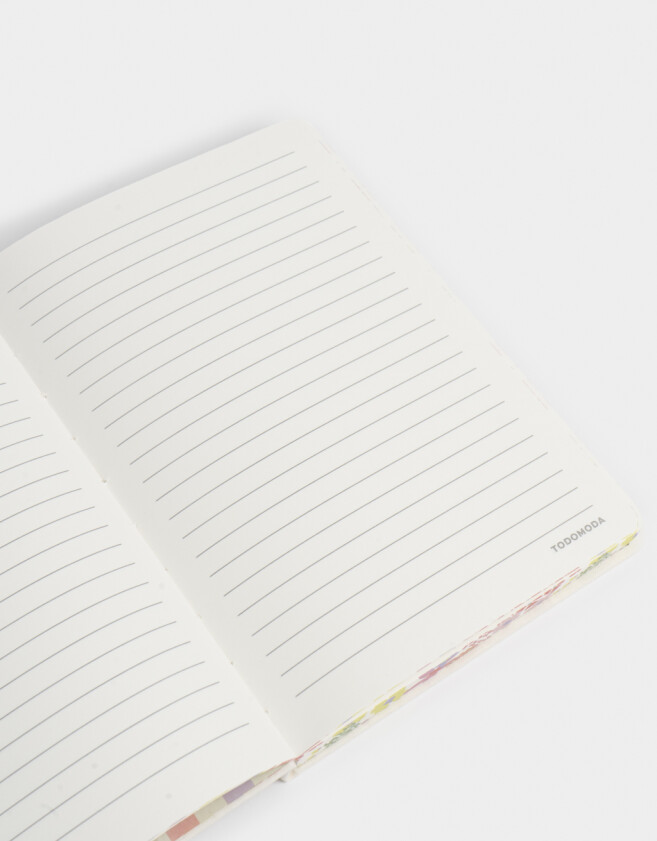 Anotadores Cuadernos y Memos Corazón Cuaderno Estampado "make It A Good Day" - Blanco Crudo