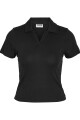 Camiseta Pasa Polo Cropped Black