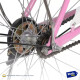 Bicicleta Playera Paseo Dama Rodado 26 + Bolso + Parrilla Rosa