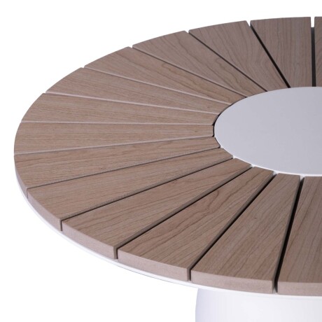 SET DE TERRAZA ALUMINIO ALUMINIO BLANCO CORAL