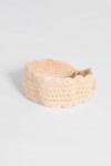 Vincha crochet crudo