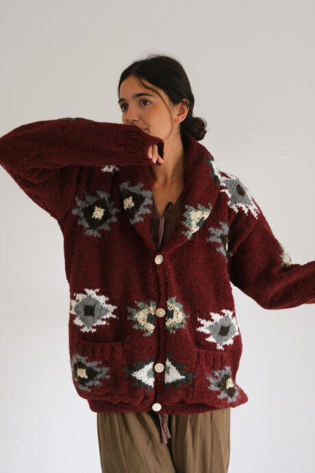 Saco Sony Lana Bordeaux