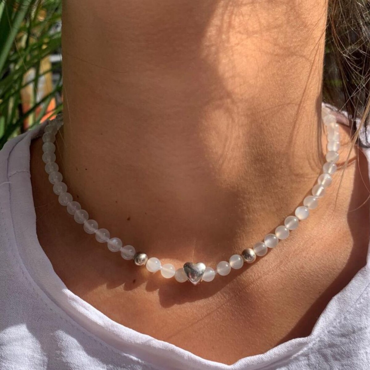 Collar Piedra Lunar - Plata 925 