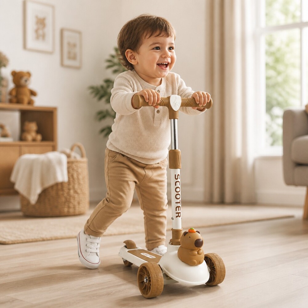Monopatin infantil Capibara beige