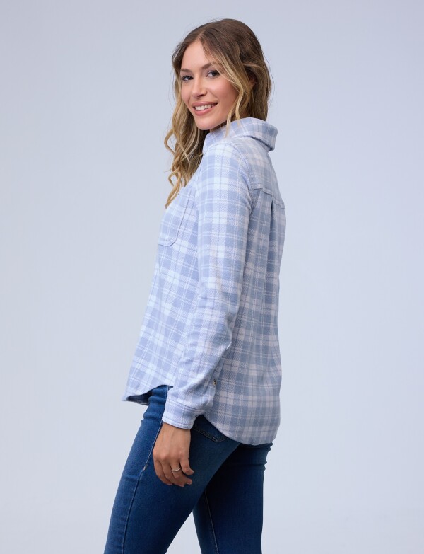 Camisa Soft Cuadrille CELESTE/MULTI