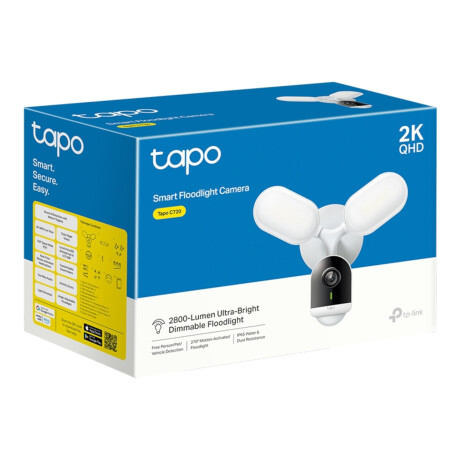 Cámara de Seguridad Tp-link Tapo C720 Exterior Visión Nocturna 2K Reflector 001