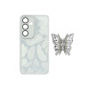 Protector para Samsung Galaxy S24 plumas con mariposa Protector Para Samsung Galaxy S24 Plumas Con Mariposa