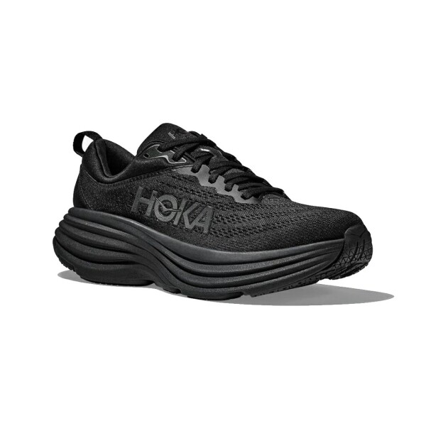 Championes Running Hombre Hoka Bondi 8 Wide Negro-negro