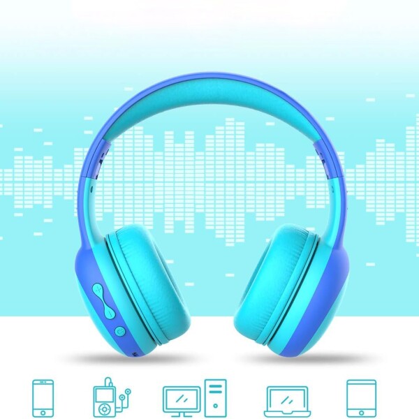 Auriculares Orejas Gato E61 Infantil Proteccion Auditiva Color Variante Azul