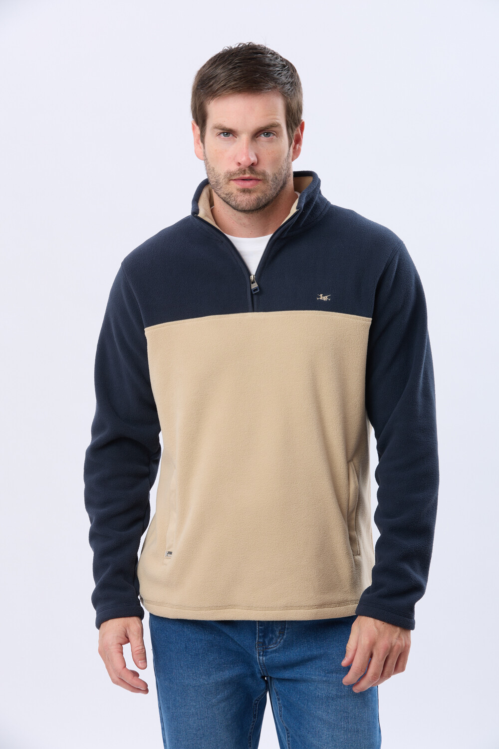 BUZO POLAR BICOLOR Beige