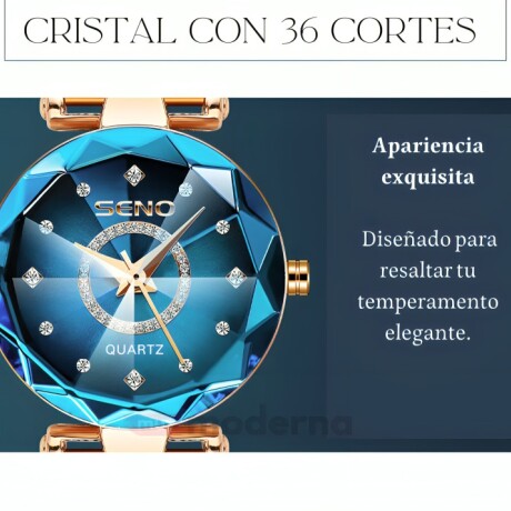 RELOJ OCEAN STAR DE LUJO AZUL