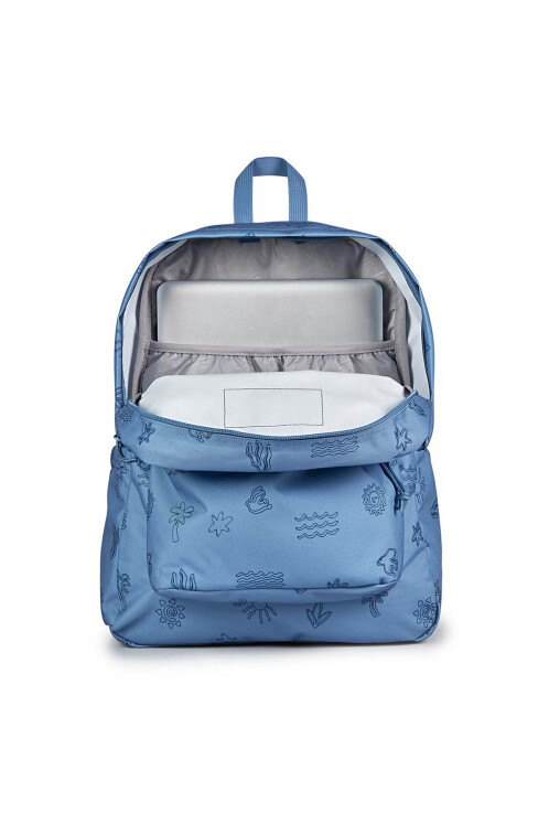 Mochila SuperBreak Plus + Cartuchera Sunny sketches Blue