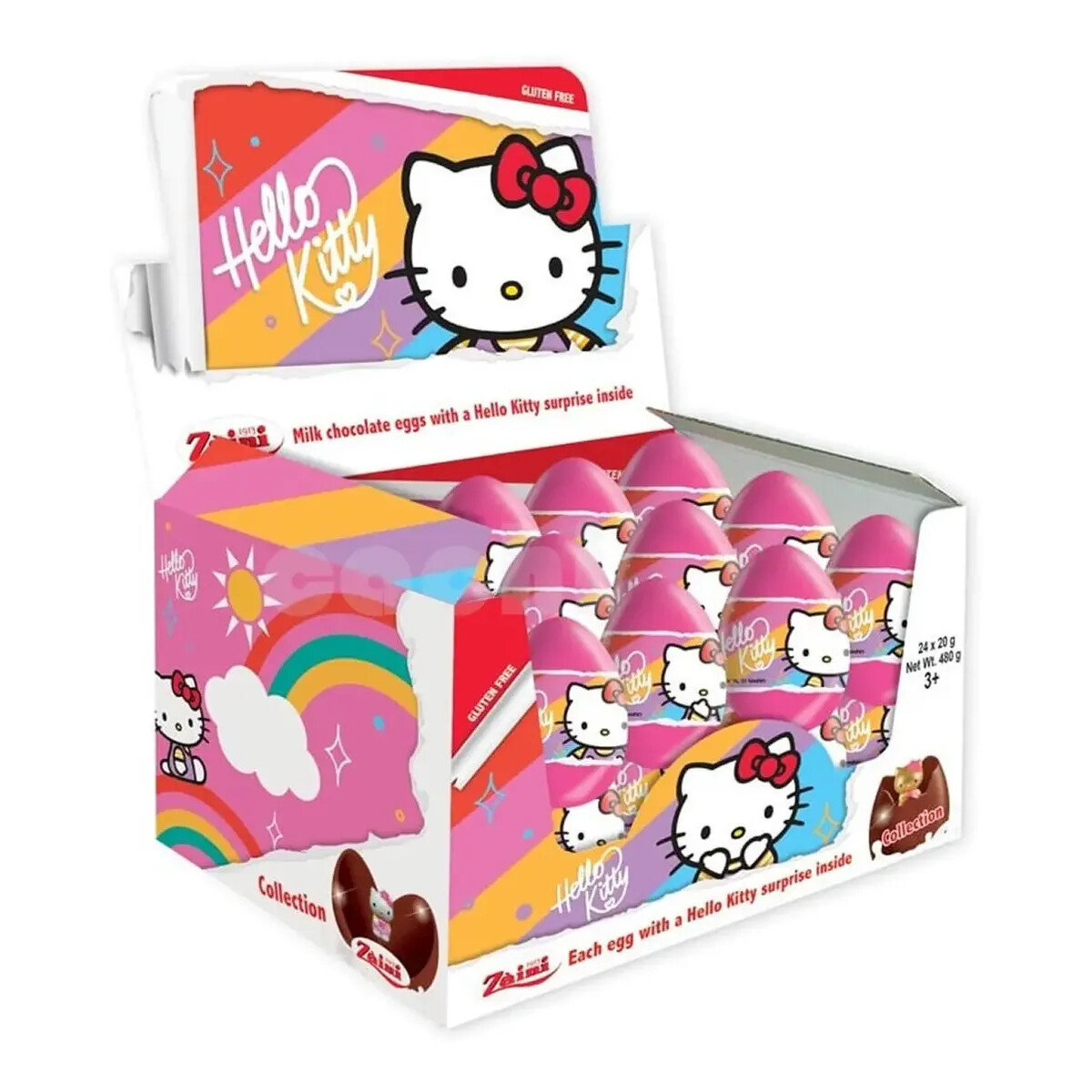 Huevo Zaini Personajes x 24 - Hello Kitty 
