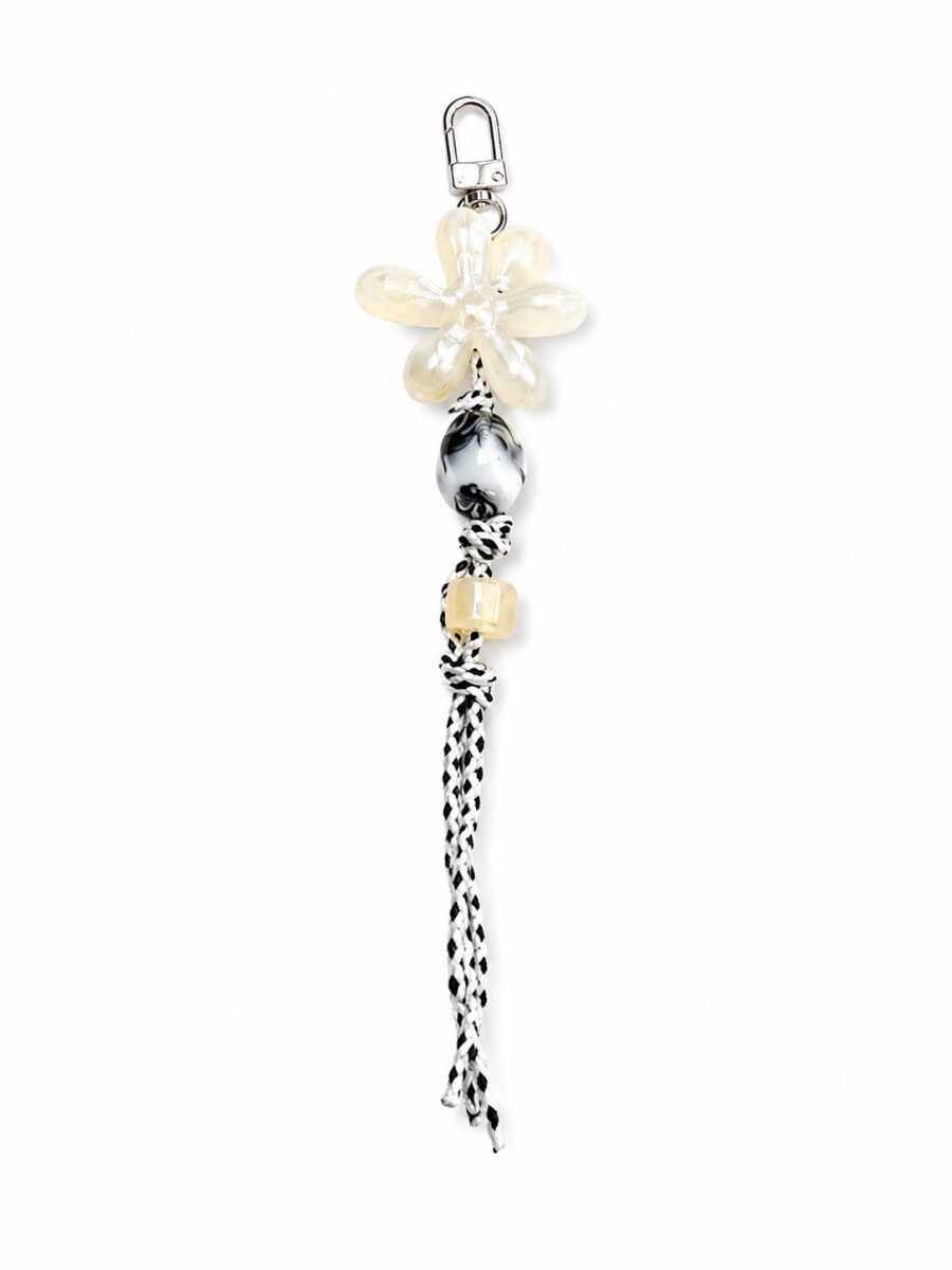 LLAVERO FLOWER - BLANCO 