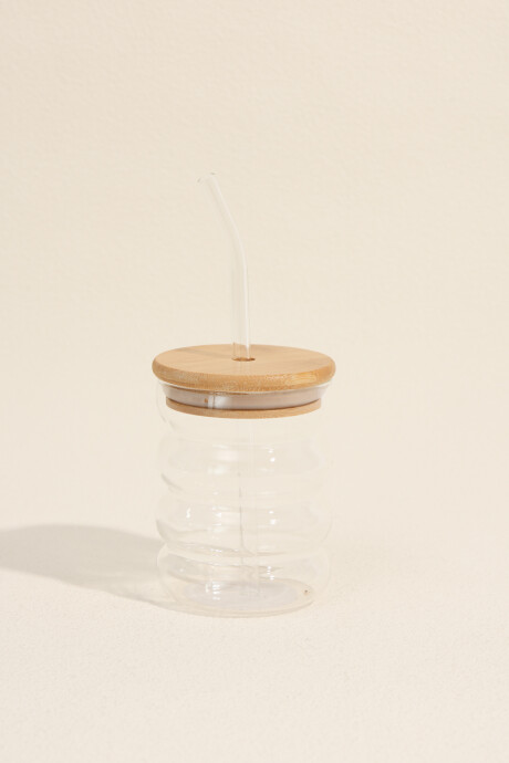Vaso Con Sorbito Color Unico