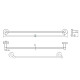TOALLERO BARRAL SIMPLE METAL ROMA GRIS BRUSHED NICKEL GRIS-BRUSHED NICKEL