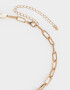 Collares Cortos Bañada en Oro Collar Corto Eslabones Bañado En Oro - Dorado
