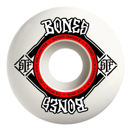 Ruedas de Skate Bones STF Sidecut V4 55mm 103A Ruedas de Skate Bones STF Sidecut V4 55mm 103A