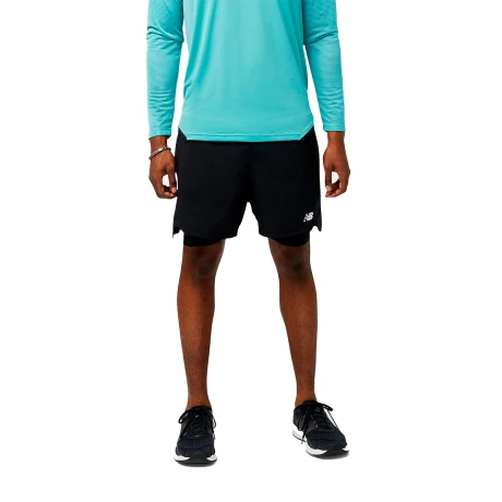 Short New Balance Running Hombre Accelerate Pacer 5 Inch 2-In-5 S/C