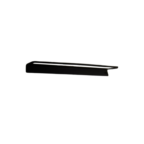TOALLERO RECTO LARGO METAL ACERO INOXIDABLE NEGRO MATE NEGRO
