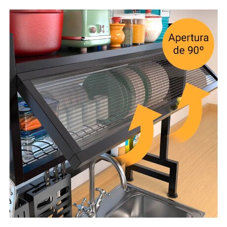 Escurridor secaplatos 65 cm metálico con puerta Escurridor secaplatos 65 cm metálico con puerta