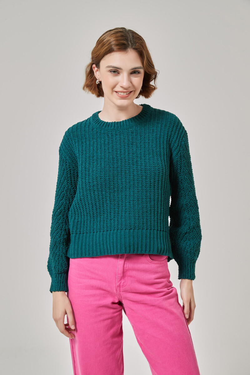 Sweater Eneldo - Verde Azulado 