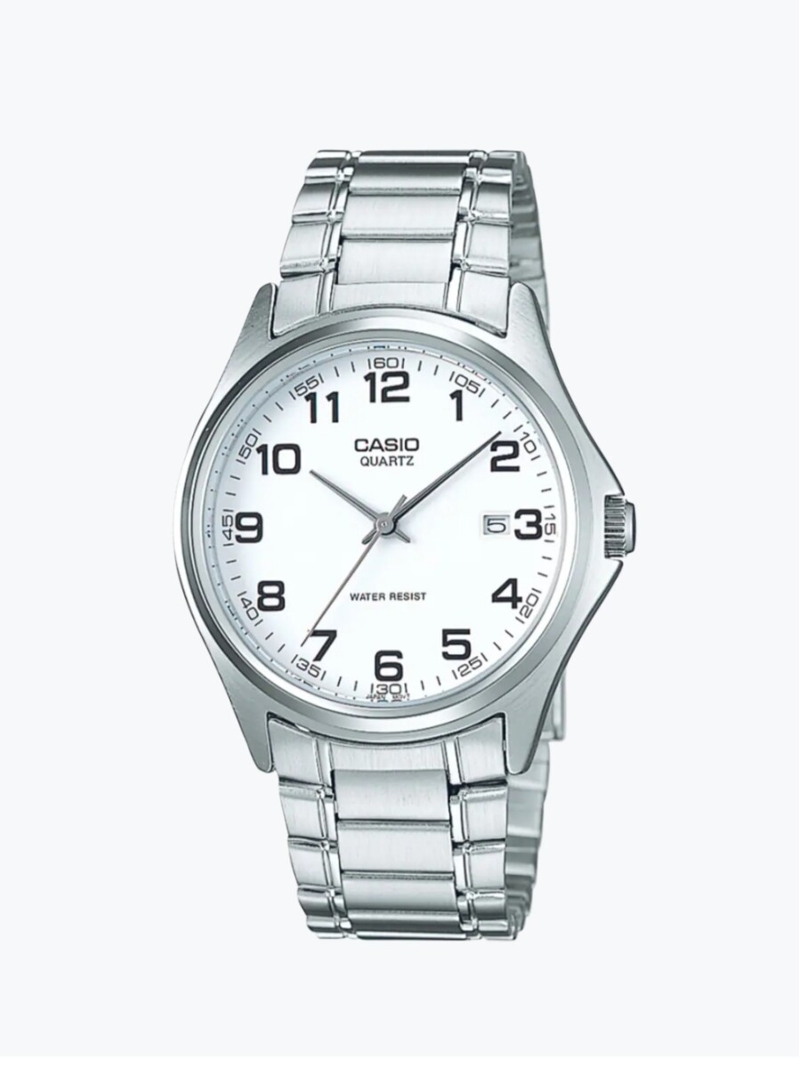 Reloj Casio caballero/Esfera blanca 
