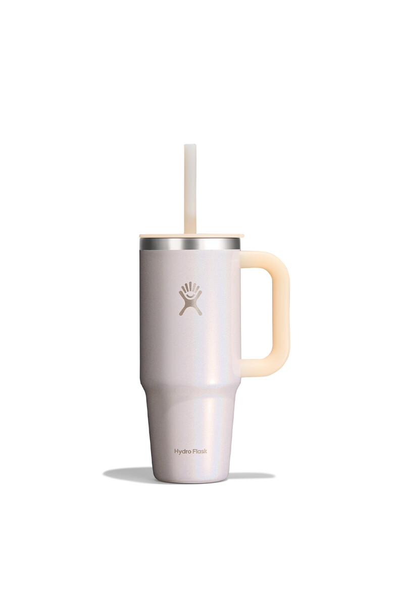 24 OZ ALL AROUND TRAVEL TUMBLER - Glimmer Cream 