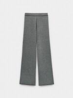 Pantalón De Punto Cintura Elástica gris