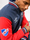 Campera Bomber Vent Nacional Hombre Azul Marino, Rojo