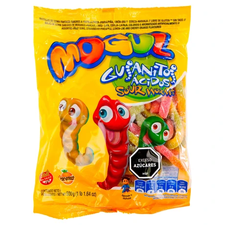 Gelatina Mogul 500g Gusanitos Gelatina Mogul 500g Gusanitos